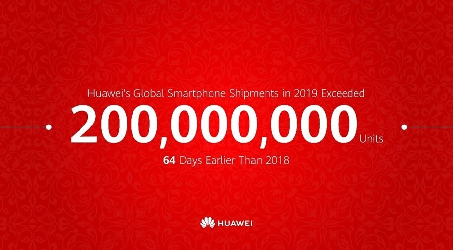 Huawei испорача 200 милиони паметни телефони во 2019 година во рекордно време