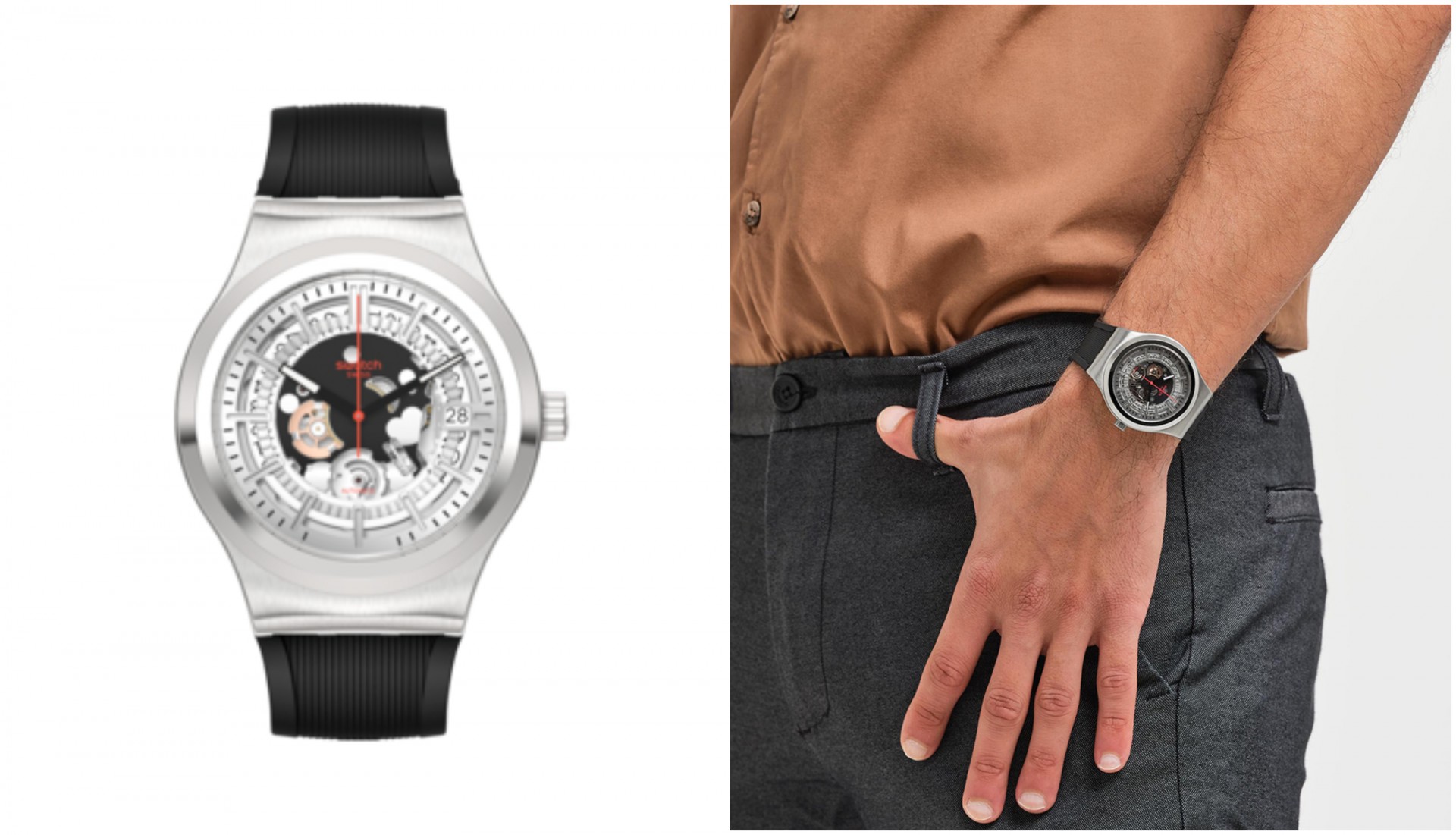 Часовник на неделата: SISTEM THROUGH AGAIN на Swatch за момци кои сакаат да бидат забележани