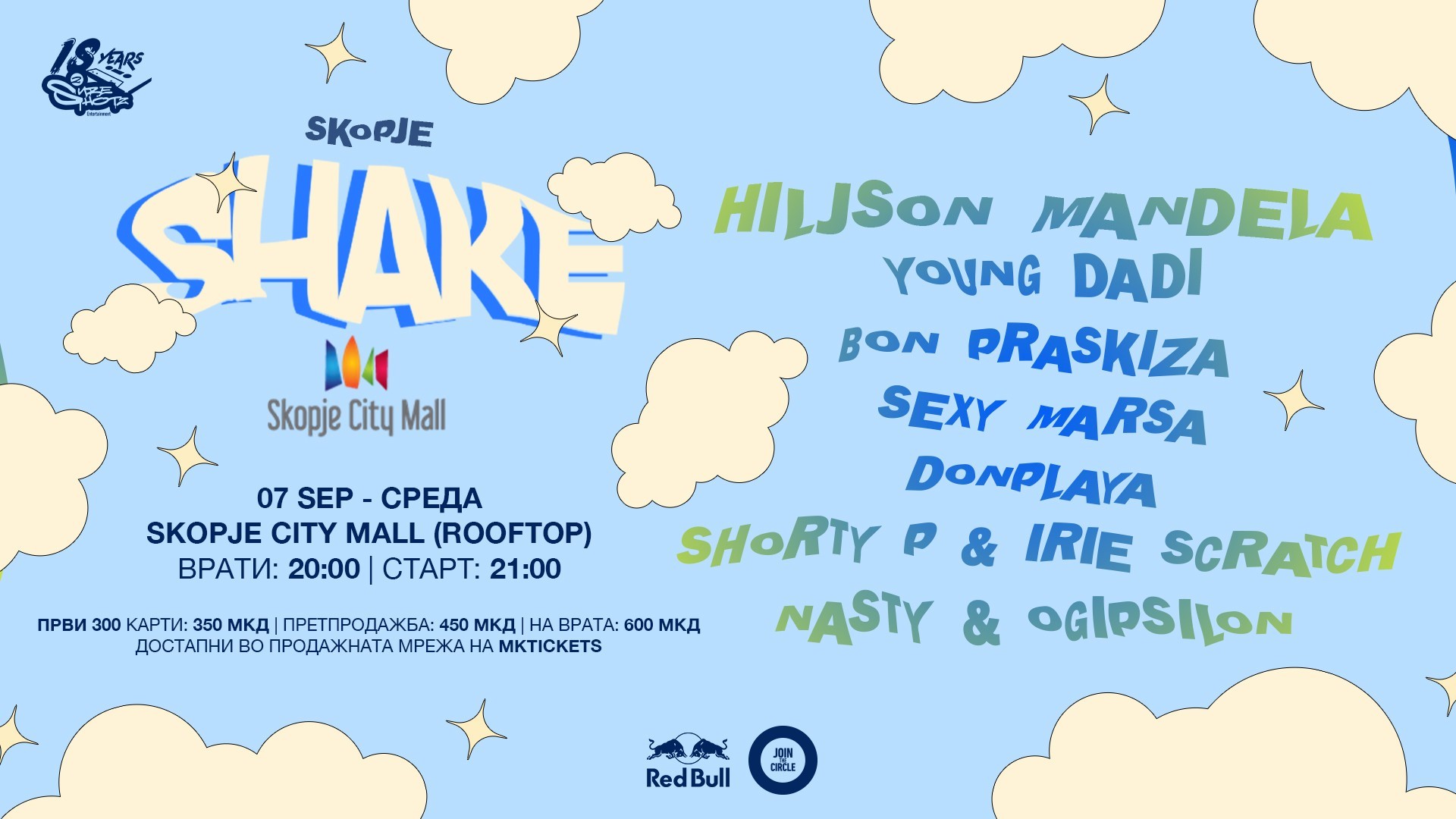 Еден поинаков скопски SHAKE на покривот на Skopje City Mall!