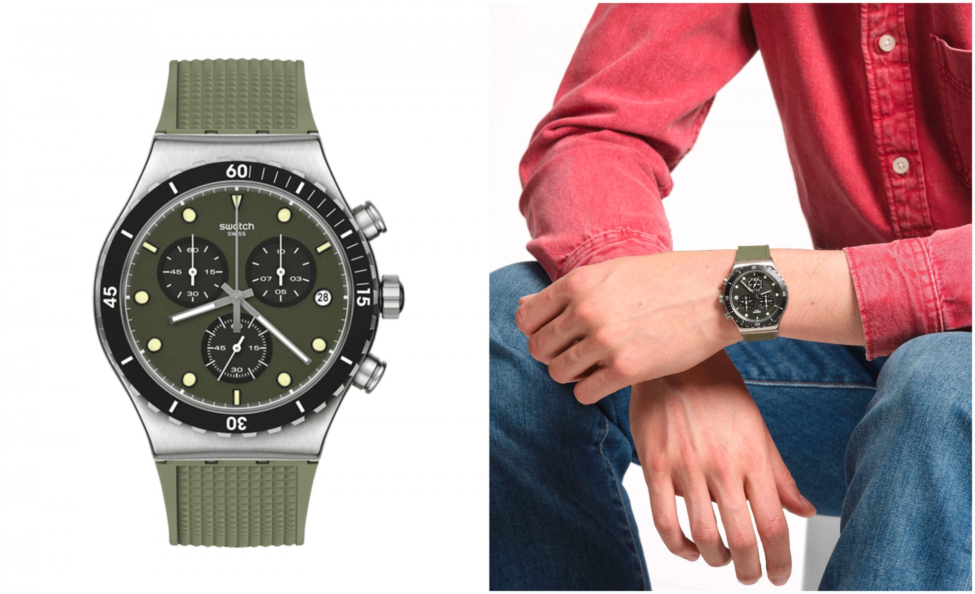 Часовник на неделата: BACK IN KHAKI на Swatch за тинејџери со стил