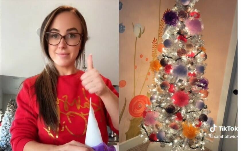 Додатоците за бања како украс на елка: На луѓето во исто време им е престрашно и супер креативно (ВИДЕО)