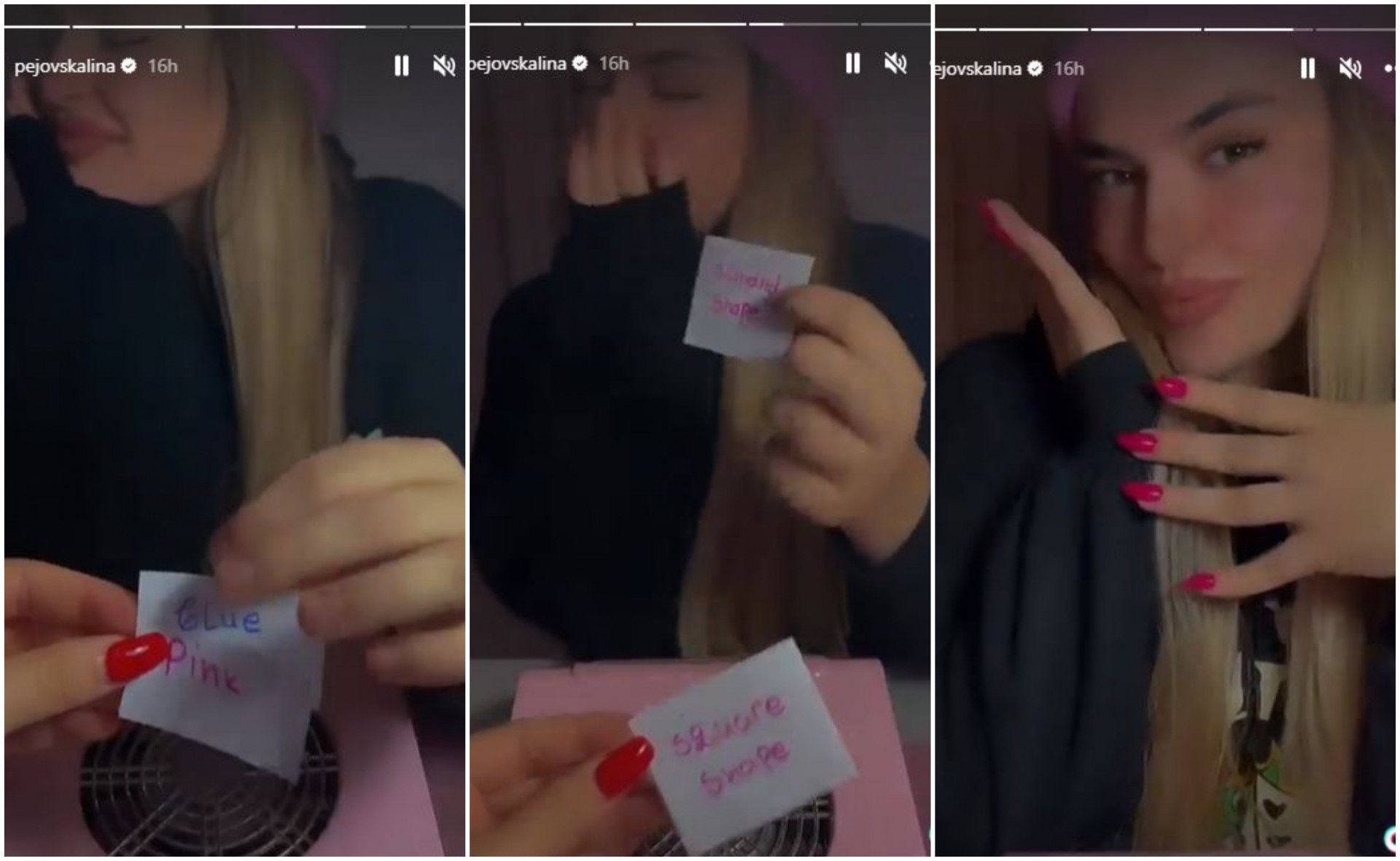 Одберете маникир по примерот на Лина Пејовска: Пејачката на интересен начин одбра како да ги направи ноктите (ФОТО)