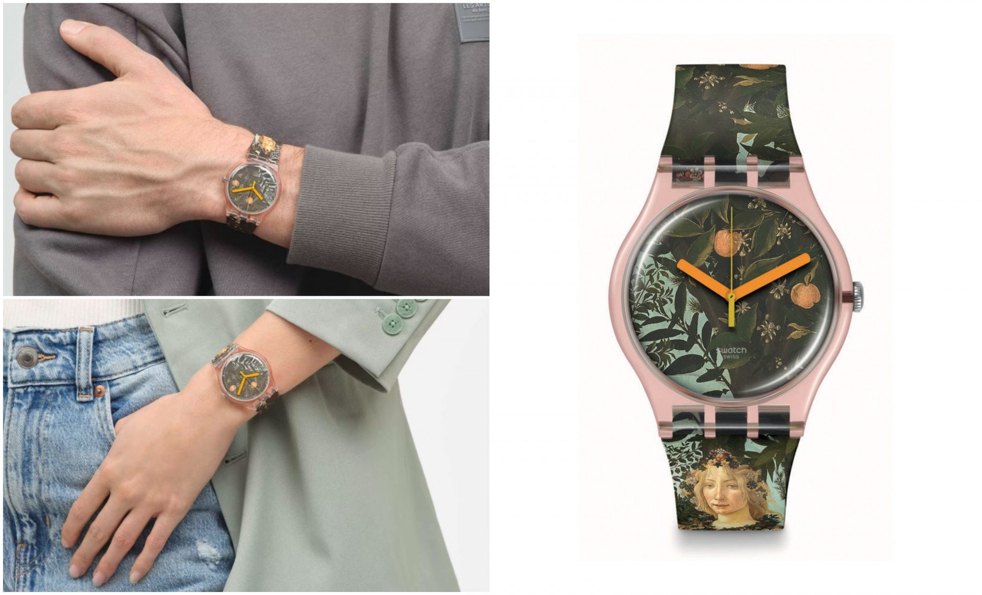 Часовник на неделата: ALLEGORIA DELLA PRIMAVERA BY SANDRO BOTTICELLI на Swatch за уметност на рака