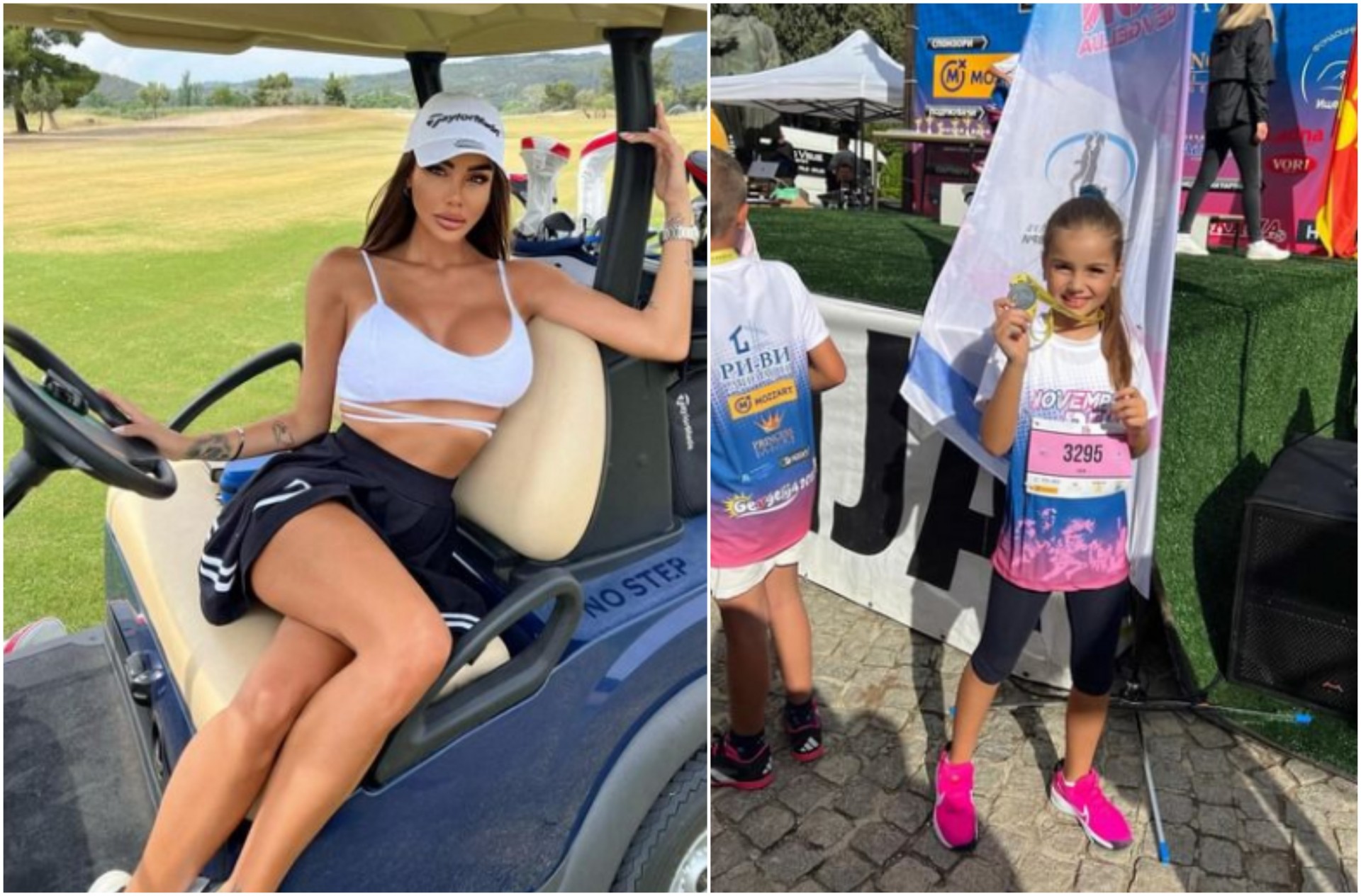 Александра Накова горда мајка: Леа со медал на детската трка November run во Гевгелија