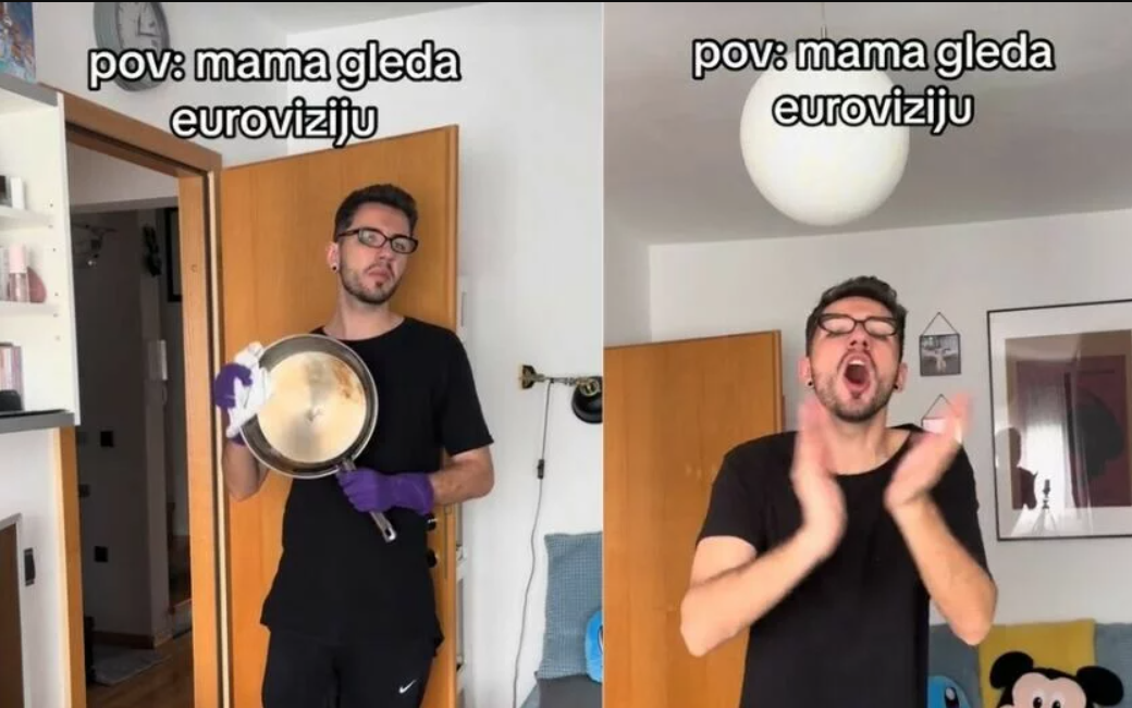 Како балканска мајка гледа Евросонг? ТикТокер сними видео и сите му пишуваат „Иста мајка ми“