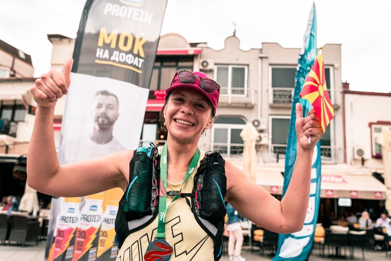Енергетска поддршка од Имлек протеин на Охрид ultra trail 2024