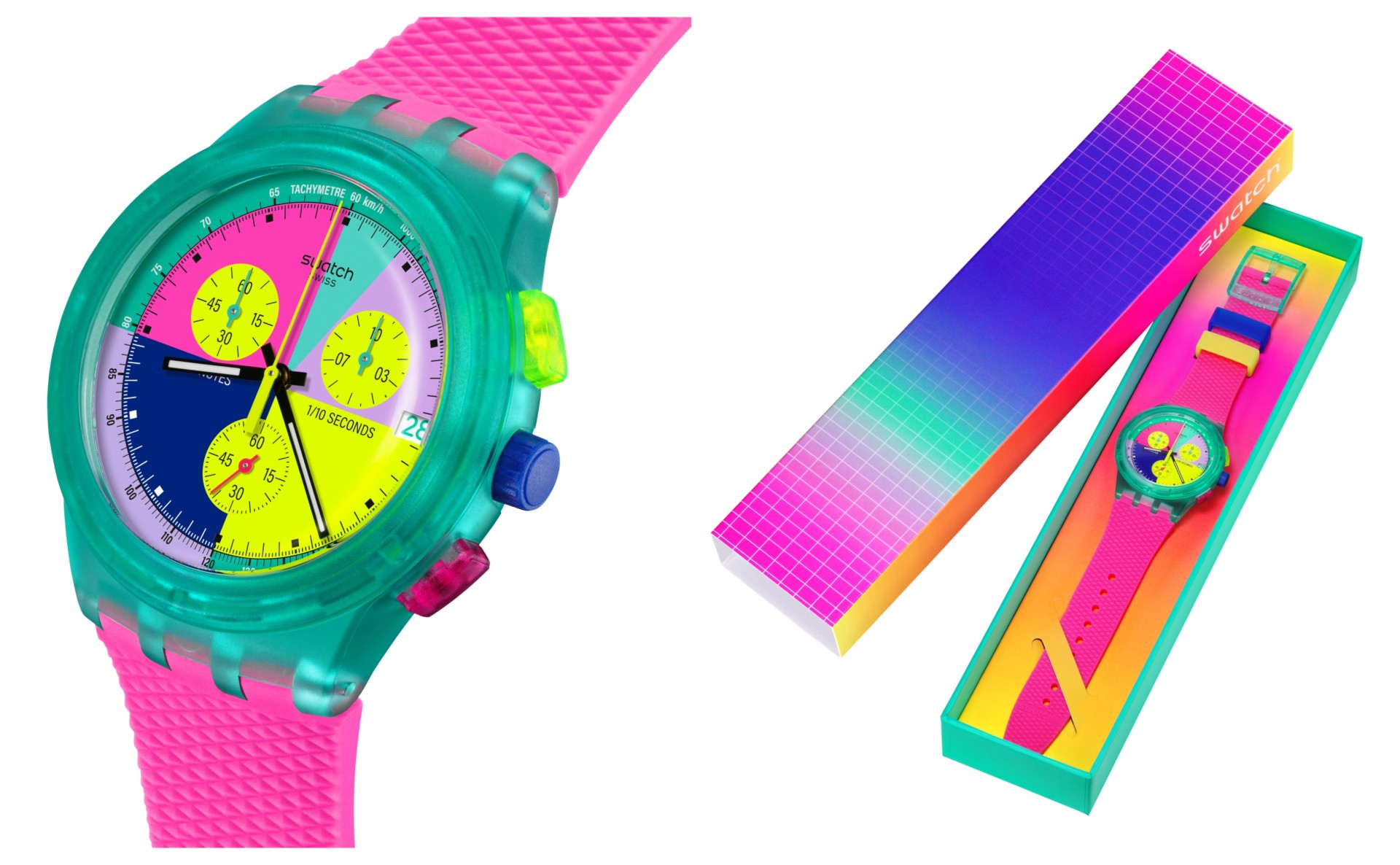 Часовник на неделата: SWATCH NEON FLASH ARROW за оние кои ја сакаат уникатноста