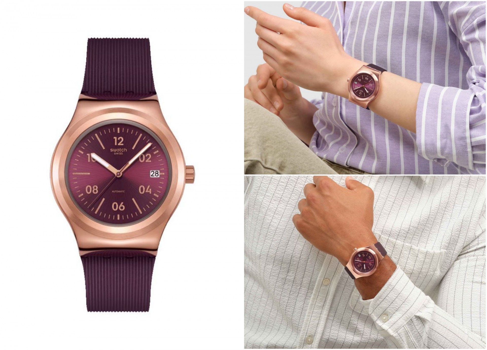 Часовник на неделата: Swatch Burgundy Story - швајцарска прецизност во бордо издание