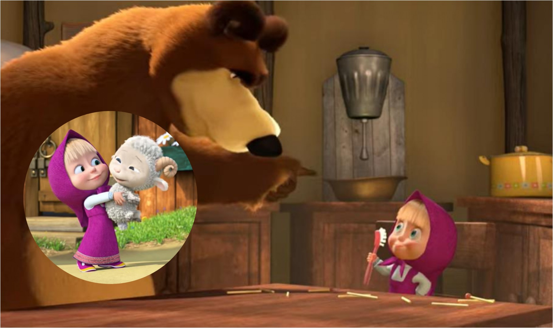 Русите сакаат да го забранат цртанот „Маша и медо“? Поради обвинувањата дека има лош ефект врз децата, се огласија и психолозите