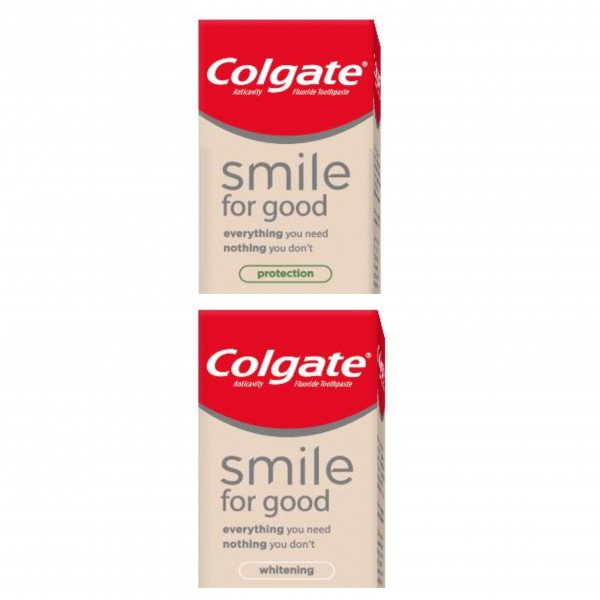 СО НОВО НИВО ТРАНСПАРЕНТНОСТ НА СОСТОЈКИ, КОМПАНИЈАТА COLGATE ЈА ЛАНСИРА “SMILE FOR GOOD“ ПАСТАТА ЗА ЗАБИ СО ТУБА КОЈА МОЖЕ ДА СЕ РЕЦИКЛИРА