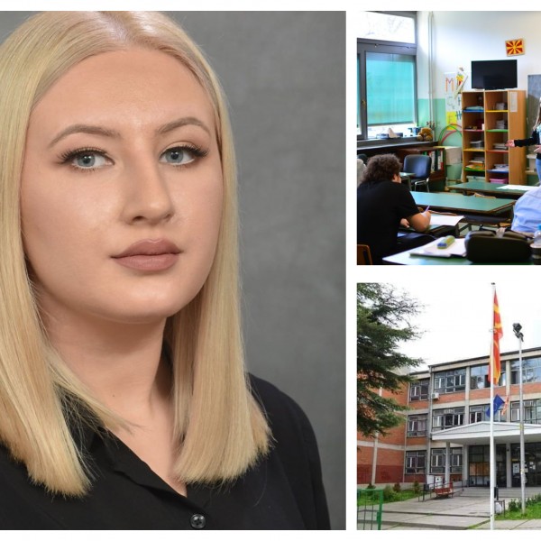 Го доби признанието УЧЕНИК НА ГЕНЕРАЦИЈА: Бисера со емотивен статус се збогуваше со соучениците и училиштето