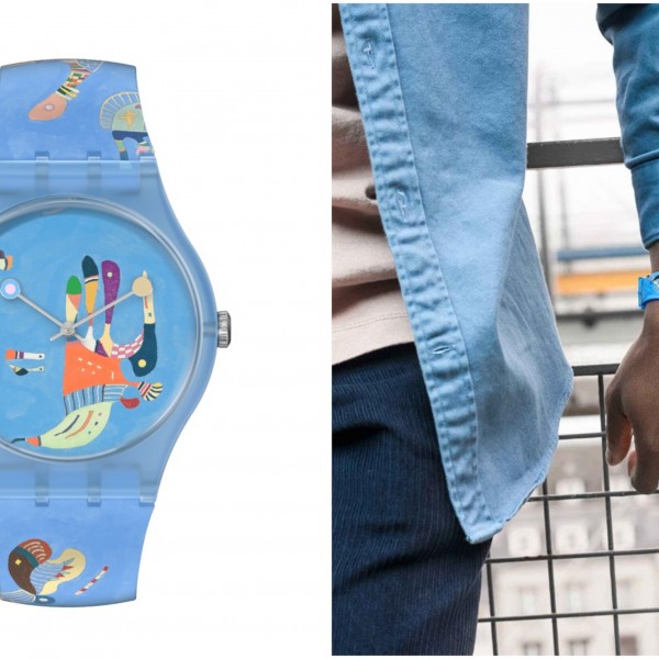 Часовник на неделата: Blue Sky од Vassily Kandinsky на Swatch за сите со чувство за имагинација