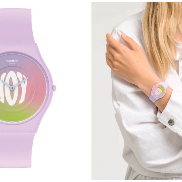 Часовник на неделата: TIME FOR JOY на Swatch во бојата на сезоната