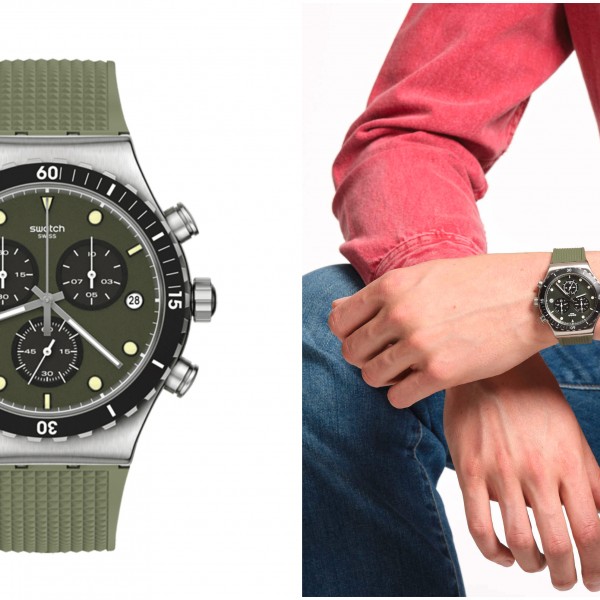 Часовник на неделата: BACK IN KHAKI на Swatch за тинејџери со стил