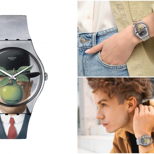 Часовник на неделата: Со LE FILS DE L'HOMME BY RENÉ MAGRITTE на Swatch нема да останете незабележани