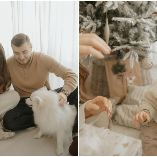 Како од бајка: Новогодишна семејна фотосесија на инфуенсерката Ангела Ѓоргиева