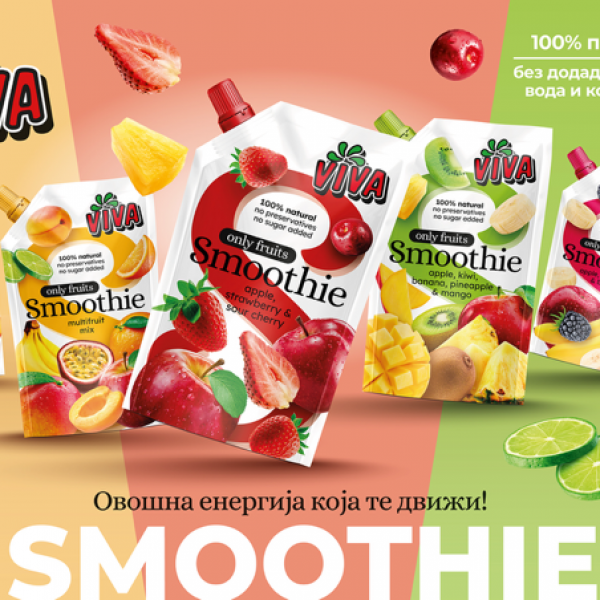 Пристигна Вива Smoothie: ОВОШНА ЕНЕРГИЈА КОЈА ТЕ ДВИЖИ!