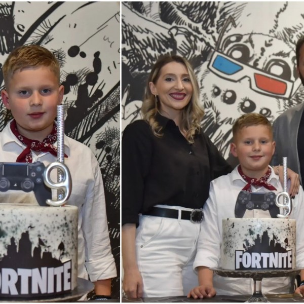Торта и забава во стилот на Fortnite за синот на Маја Андоновска Илиевски: Николај наполни 9 години