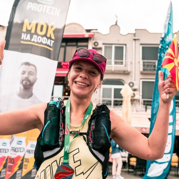 Енергетска поддршка од Имлек протеин на Охрид ultra trail 2024