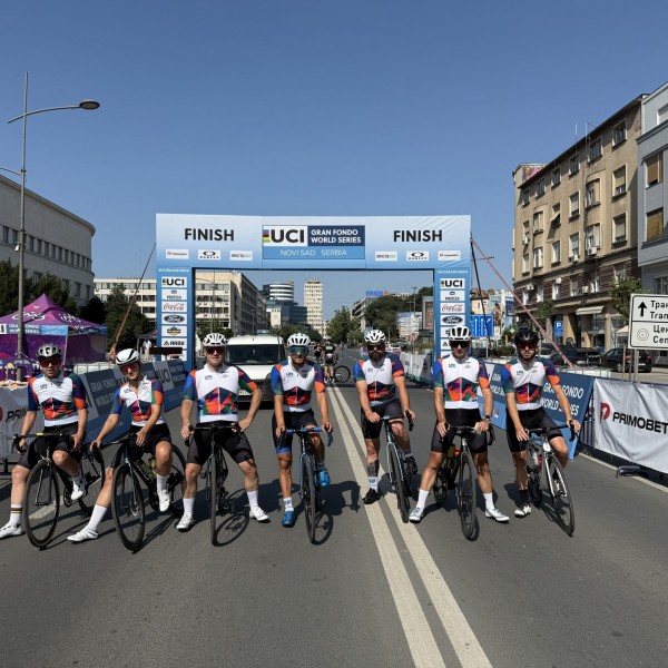 ФОТО-ВЕСТ: Македонски успех на Аксиос Про Скопје на трката Gran Fondo Novi Sad 2025