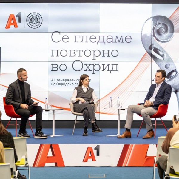 ОХРИДСКО ЛЕТО И A1 МАКЕДОНИЈА ЈА ПОТВРДИЈА СОРАБОТКАТА И ВО НАРЕДНИТЕ ТРИ ГОДИНИ